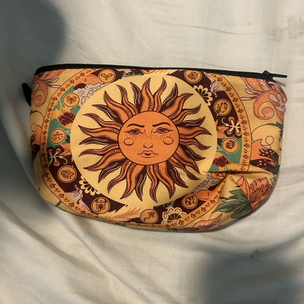 Sun makeup bag (with zipper)